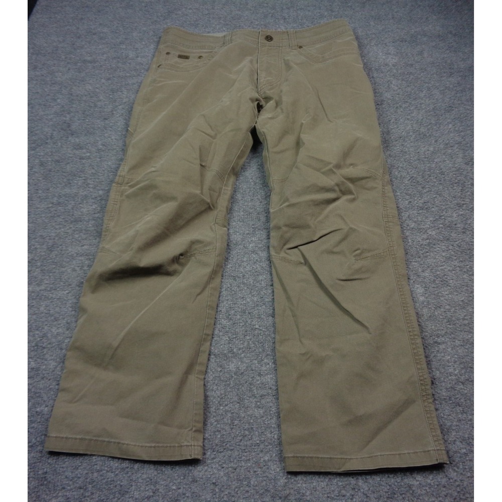 Kuhl Pants Mens 34x30 Brown Revolvr Straight Leg Vintage Patina Dyed Hiking